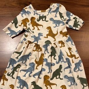 Pink Chicken Dinosaur Dress 4y